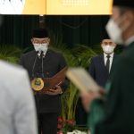 Gubernur Lantik Akhmad Marzuki sebagai Wabup Bekasi Sisa Masa Jabatan 2017-2022