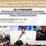 Sugianto Nangolah Dorong Perlindungan Tenaga Kerja Lewat Sosialisasi Perda Jabar No. 5 Tahun 2023 di Cimahi Sugianto Nangolah Dorong Perlindungan Tenaga Kerja Lewat Sosialisasi Perda Jabar No. 5 Tahun 2023 di Cimahi